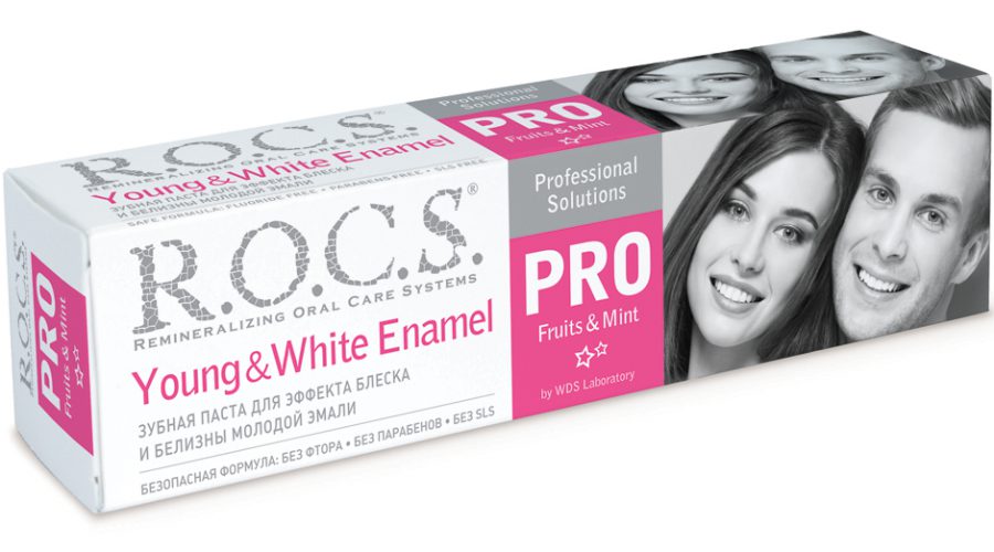 Новинка від R.O.C.S для блиску і білизни молодої емалі: зубна паста R.O.C.S. PRO Young & White Enamel